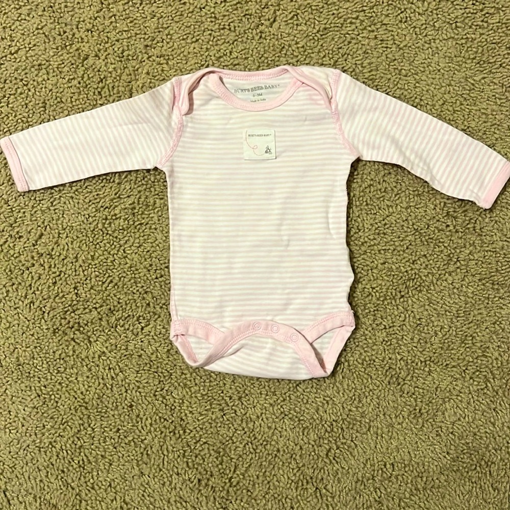 0-3 month long sleeve onesie